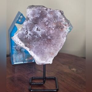 Pink Amethsyt  Speciman With Stand